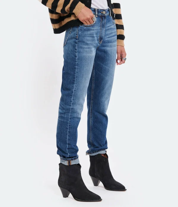 dernière tendance IRO Jean Shama Coton Bleu Foncé 4