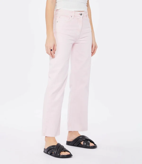 IRO Jean Aiden Coton Rose Clair outlet soldes 6