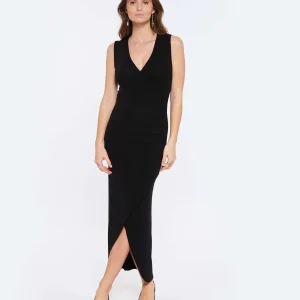 le grand escompte IRO Robe Longue Cindya Noir 10