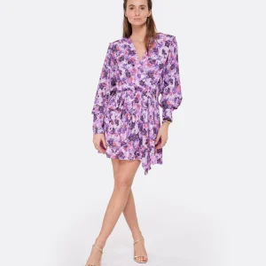 haute qualité IRO Robe Madea Imprimé Violet 7