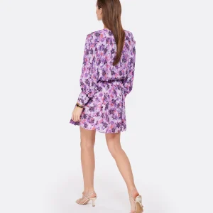 haute qualité IRO Robe Madea Imprimé Violet 9