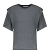 soldes IRO Tee-shirt Fortuna Coton Gris Foncé 19