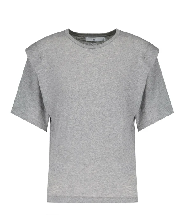 le grand escompte IRO Tee-shirt Fortuna Coton Gris Mélangé 1