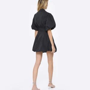 magasin JONATHAN SIMKHAI Robe Cléo Coton Noir 9