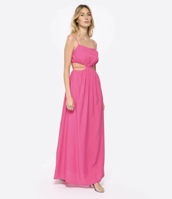 JONATHAN SIMKHAI Robe Amora Rose Berry en ligne officielle 4