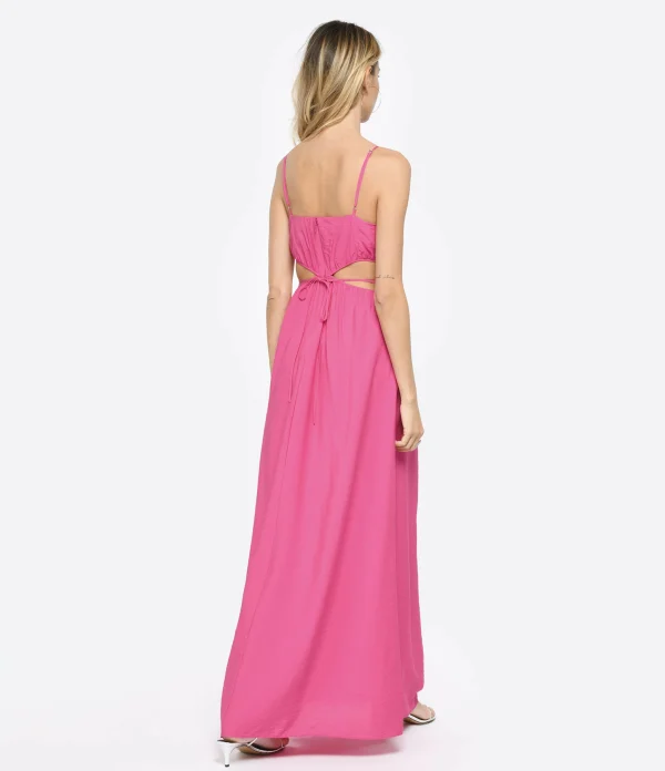 JONATHAN SIMKHAI Robe Amora Rose Berry en ligne officielle 5