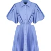 styles dernier cri JONATHAN SIMKHAI Robe Nadine Bleu Hydrangea 16