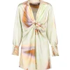 JONATHAN SIMKHAI Robe Courte Roma Satin Imprimé Boutique officielle 14