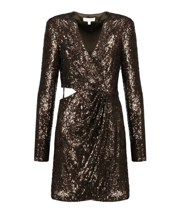 JONATHAN SIMKHAI Robe Blazer Conrad Sequins Sable à prix réduits 1