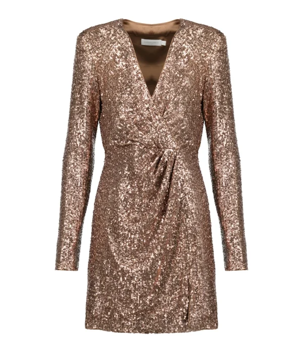 JONATHAN SIMKHAI Robe Blazer Monty Sequins Latte soldes luxe 1