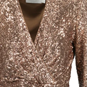 JONATHAN SIMKHAI Robe Blazer Monty Sequins Latte soldes luxe 6