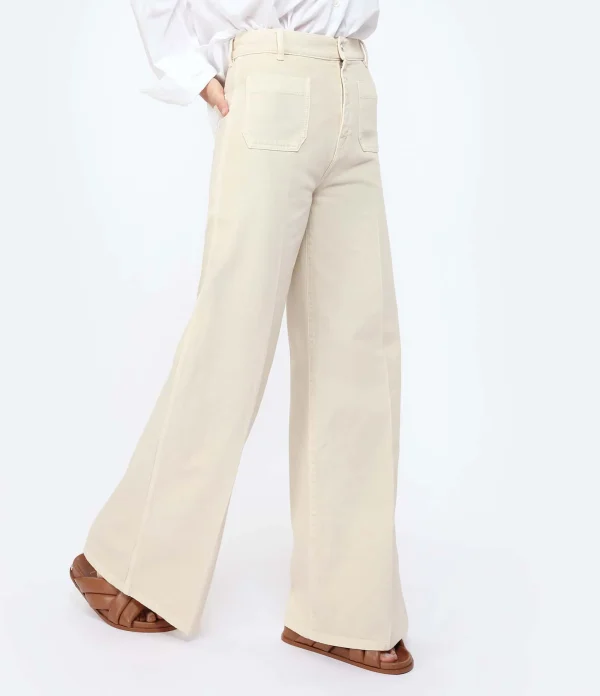 luxe soldes Joseph Jean Brompton Denim Beige 5