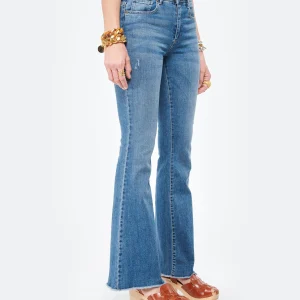 JEANNE VOULAND Jean Faden Flare Coton Bleu en ligne 14