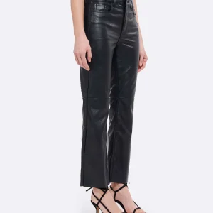 JEANNE VOULAND Pantalon Gabryel Cropped Flare Similicuir Noir Protections acheteurs 15