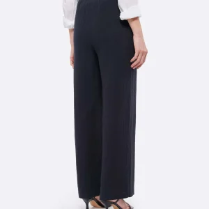 JEANNE VOULAND Pantalon Hory Gaze De Coton Noir à prix d'occasion 16