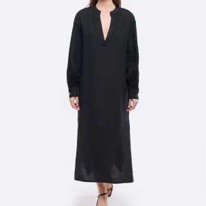 JEANNE VOULAND Robe Hadya Lin Noir vente pas cher 10