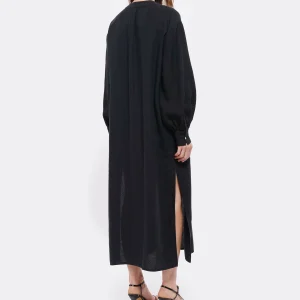 JEANNE VOULAND Robe Hadya Lin Noir vente pas cher 12