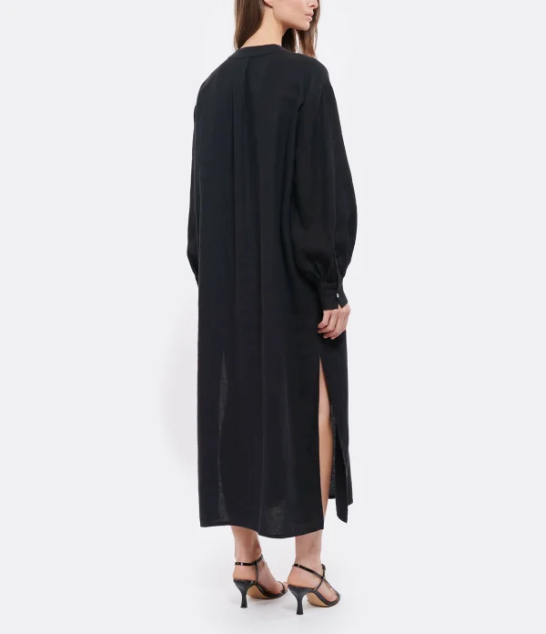 JEANNE VOULAND Robe Hadya Lin Noir vente pas cher 5