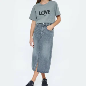 JEANNE VOULAND Tee-shirt Ben Love 1971 Coton Gris marques pas cher 13