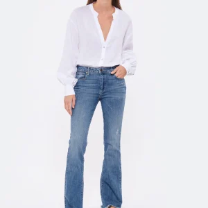 JEANNE VOULAND Jean Faden Flare Coton Bleu en ligne 12