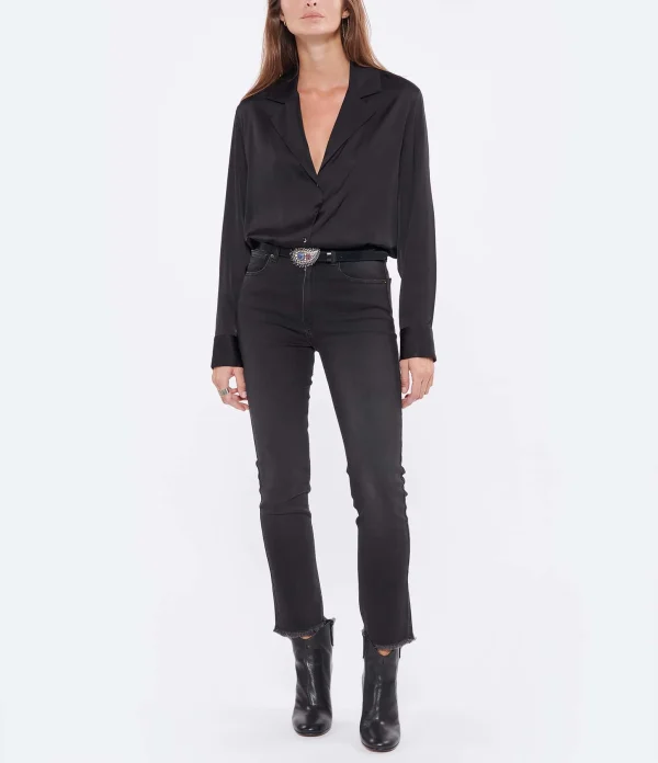 prix le plus bas JEANNE VOULAND Jean Henzo Stretch Stone Noir 4