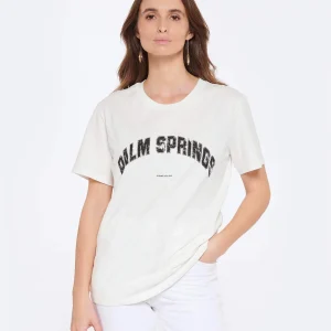 pas cher en ligne JEANNE VOULAND Tee-shirt Jai Palm Springs Vintage Blanc 11