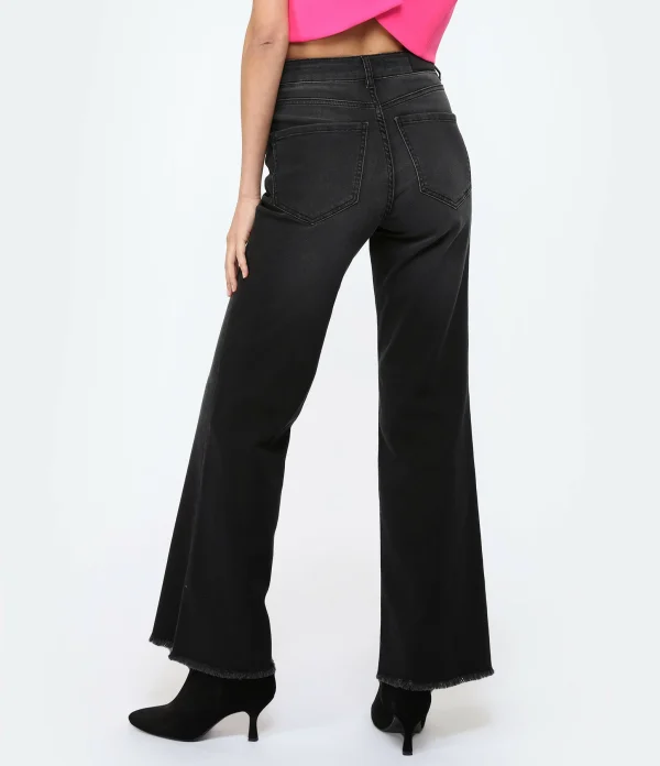 Achat JEANNE VOULAND Jean Jilly Straight Denim Stone Noir 6