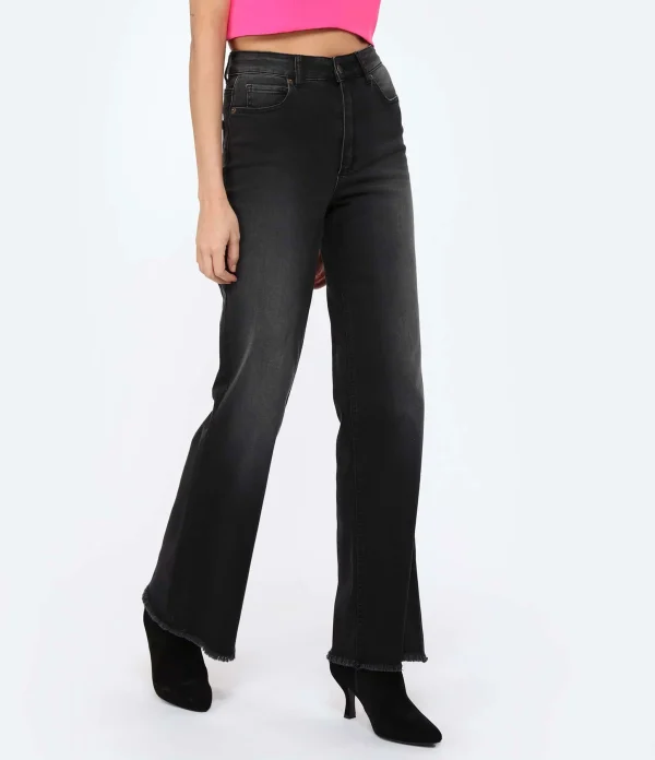 Achat JEANNE VOULAND Jean Jilly Straight Denim Stone Noir 5