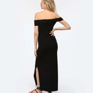 JEANNE VOULAND Robe Joha Col Bardot Noir comparez les prix 12