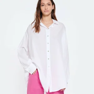 JEANNE VOULAND Chemise Tunique Jinko Coton Blanc REMISE allant 16