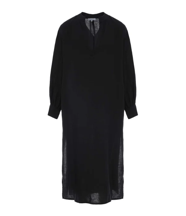 JEANNE VOULAND Robe Hadya Lin Noir vente pas cher 1