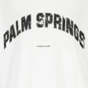 pas cher en ligne JEANNE VOULAND Tee-shirt Jai Palm Springs Vintage Blanc 9