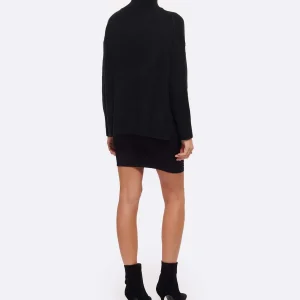 Kujten Pull Ulla Col Cheminé Oversize Cachemire Noir Satisfait ou Remboursé 18