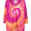 beauté Kujten Pull Col V Oversize Minie Sunny Cachemire Rose Neo 19