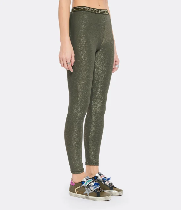 La Nouvelle Legging Gary Lurex Vert grande popularité 5