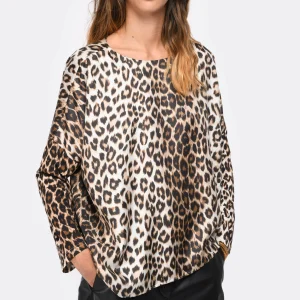 LA PRESTIC OUISTON Blouse Janine Soie Panthère bas prix 11