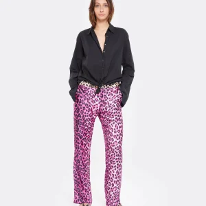 LA PRESTIC OUISTON Pantalon Lucky Soie Panthère Rose, Exclusivité Lulli site soldes 18