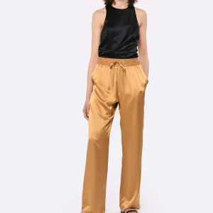 Couleurs variées LOULOU STUDIO Pantalon Soma Soie Camel 9