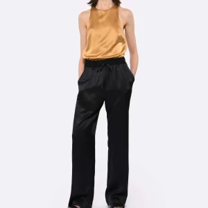 LOULOU STUDIO Pantalon Soma Soie Noir boutique en ligne 8