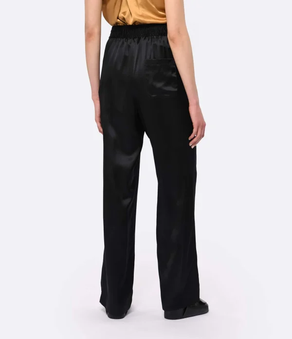 LOULOU STUDIO Pantalon Soma Soie Noir boutique en ligne 5