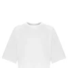 prix le plus bas LOULOU STUDIO Tee-shirt Court Gupo Coton Blanc 17