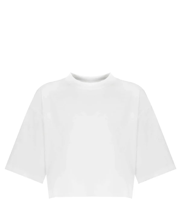 prix le plus bas LOULOU STUDIO Tee-shirt Court Gupo Coton Blanc 1