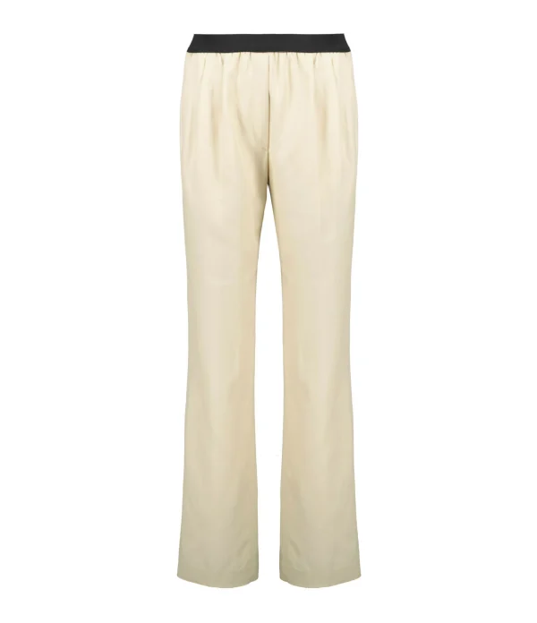 boutique en france LOULOU STUDIO Pantalon Takaroa Lin Beige 1