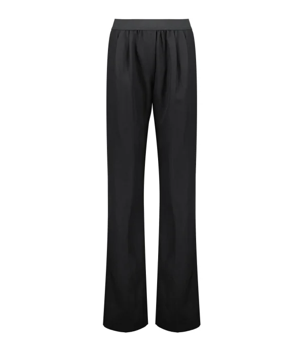 a Prix Discount LOULOU STUDIO Pantalon Takaroa Lin Noir 1