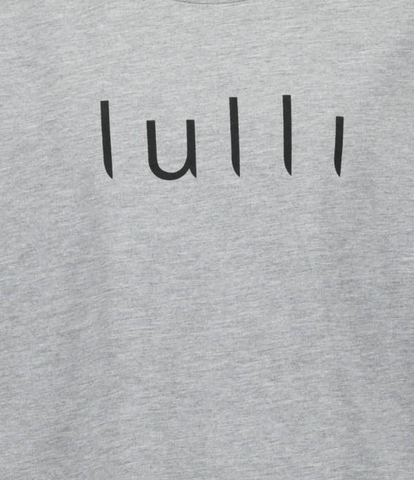 mode pas chere Tee-shirt Lulli Col Rond Coton Gris 3