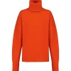 commentaire favorable MADE IN TOMBOY Pull Ely Col Roulé Laine Orange 14