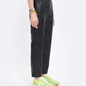 site soldes MAEVY MOUVEMENT LIBRE Pantalon Pantavegan Cuir Vegan Noir 14