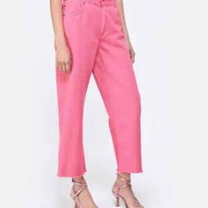 MAEVY MOUVEMENT LIBRE Pantalon Denim Rose Barbie shopping pas cher 13