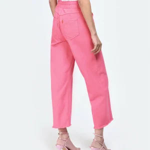 MAEVY MOUVEMENT LIBRE Pantalon Denim Rose Barbie shopping pas cher 15