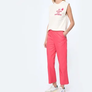 MAEVY MOUVEMENT LIBRE Pantalon Pantavegan Cuir Vegan Fraise à prix imbattables 11